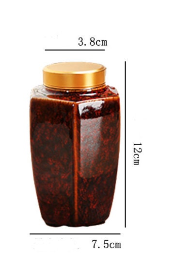 Kiln Change Ceramic Mini Sealed Saving Tea Jar - ACACUSS