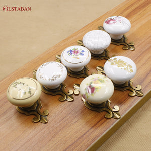 LSTABAN New Chinese Modern Simple Drawer Cupboard Wardrobe Wine Cabinet Bookcase Ceramic Single Hole Zinc Alloy Round Handle acacuss