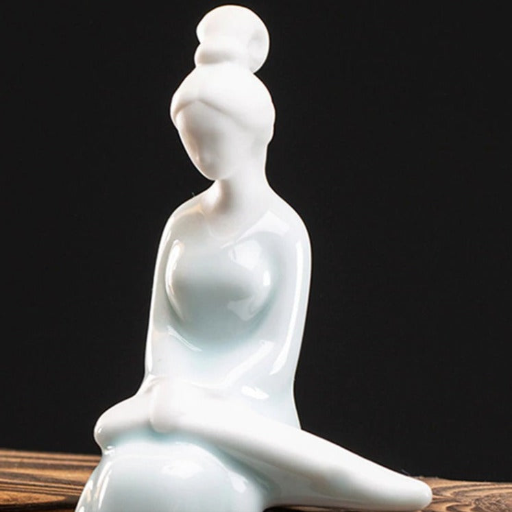 Waterfall Backflow Incense Burner Ladies Buddha Home Decoration Elk - Incense Stick Holder Buddha Decoration Ceramic Burner Handmade Flower - ACACUSS