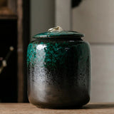 ACACUSS Tea Caddy and Coffee Container  | Ceramic jar | Ceramic Tea Tin Airtight pot Gong Fu | tea storage box| Tea Ceremony Accessories - ACACUSS