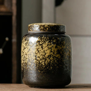 ACACUSS Tea Caddy and Coffee Container  | Ceramic jar | Ceramic Tea Tin Airtight pot Gong Fu | tea storage box| Tea Ceremony Accessories - ACACUSS