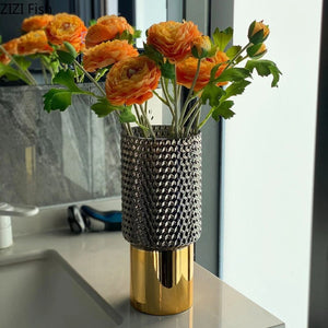 ACACUSS MID Century Modern Decor sculpture VASE Nordic Minimalist Decorative Ornaments Flower Arrangement -  Table centerpiece housewarming - ACACUSS
