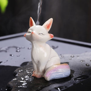 Little Fox Color-changing Tea Pet Ornament Creative Home Fox Tea Play Desktop Decoration Tea Set Tea Ceremony Accessories acacuss