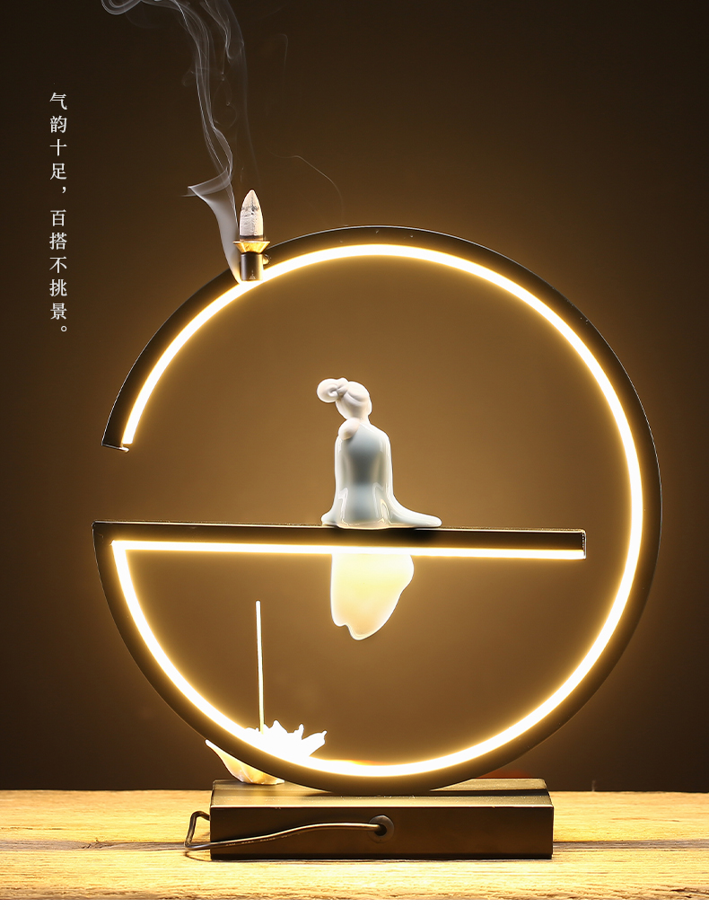 Lotus Fountain Incense Holder - acacuss