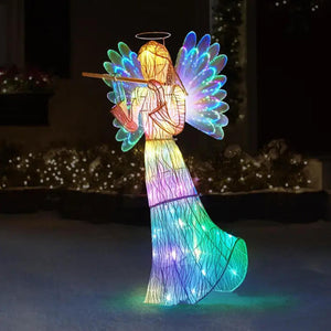 Luminous Angel Garden Decoration 2D Lighting Acrylic Ornament Home Decor Night Light for Festival Christmas New Year 2023 G B8T4 acacuss