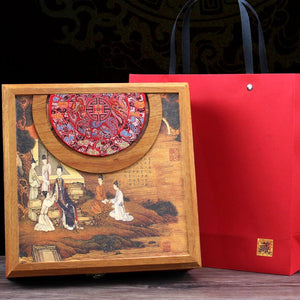 Luxurious Wooden Tea Box Organiser Pu'er Storage Boxes Tea Caddy China Kung Fu Tea Set Teaware Accessories Gift Seal Box Decoration - acacuss