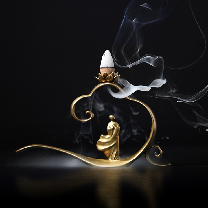 Luxury Brass Incense Burner acacuss