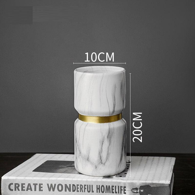 MID Century Modern Decor sculpture VASE Nordic Minimalist Decorative Ornaments Flower Arrangement -  Table centerpiece housewarming Gift - ACACUSS