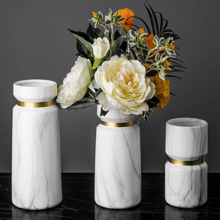 MID Century Modern Decor sculpture VASE Nordic Minimalist Decorative Ornaments Flower Arrangement -  Table centerpiece housewarming Gift - ACACUSS