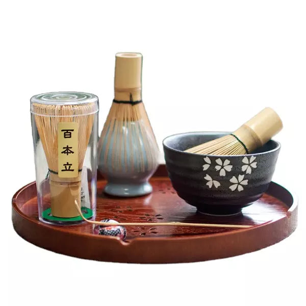 Matcha Tea Set with Bamboo Whisk - acacuss
