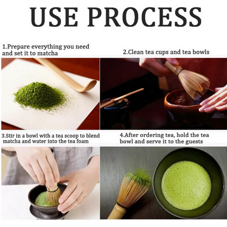 Matcha Tea Set with Bamboo Whisk - acacuss