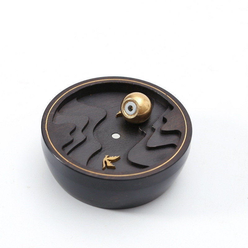 Minimalist Ceramic Incense Burner Agarwood Incense Burner Sandalwood Smoke Modern SPIRITUAL Backflow Incense Burner Creative Home Stone - acacuss