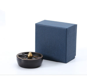 Minimalist Ceramic Incense Burner Agarwood Incense Burner Sandalwood Smoke Modern SPIRITUAL Backflow Incense Burner Creative Home Stone - acacuss
