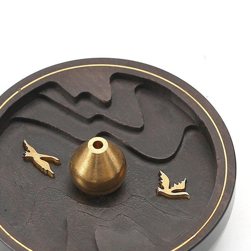 Minimalist Ceramic Incense Burner Agarwood Incense Burner Sandalwood Smoke Modern SPIRITUAL Backflow Incense Burner Creative Home Stone - acacuss