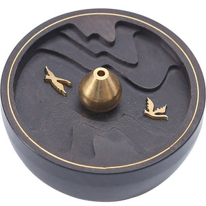 Minimalist Ceramic Incense Burner Agarwood Incense Burner Sandalwood Smoke Modern SPIRITUAL Backflow Incense Burner Creative Home Stone - acacuss