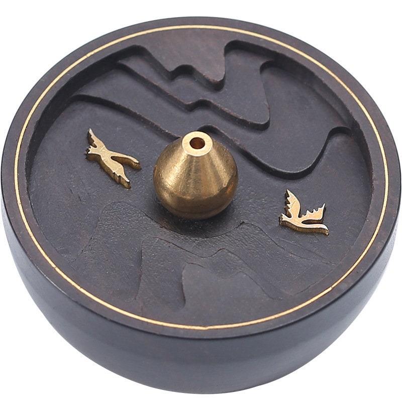 Minimalist Ceramic Incense Burner Agarwood Incense Burner Sandalwood Smoke Modern SPIRITUAL Backflow Incense Burner Creative Home Stone - acacuss