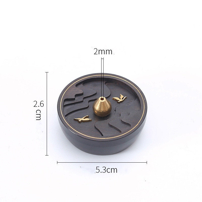 Minimalist Ceramic Incense Burner Agarwood Incense Burner Sandalwood Smoke Modern SPIRITUAL Backflow Incense Burner Creative Home Stone - acacuss