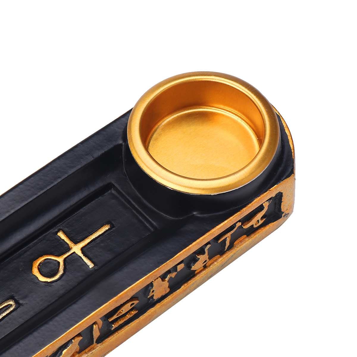 Minimalist Home Decor backflow incense burner - Brass incense cones Holder Burner - cat god incense board - acacuss