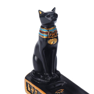 Minimalist Home Decor backflow incense burner - Brass incense cones Holder Burner - cat god incense board - acacuss