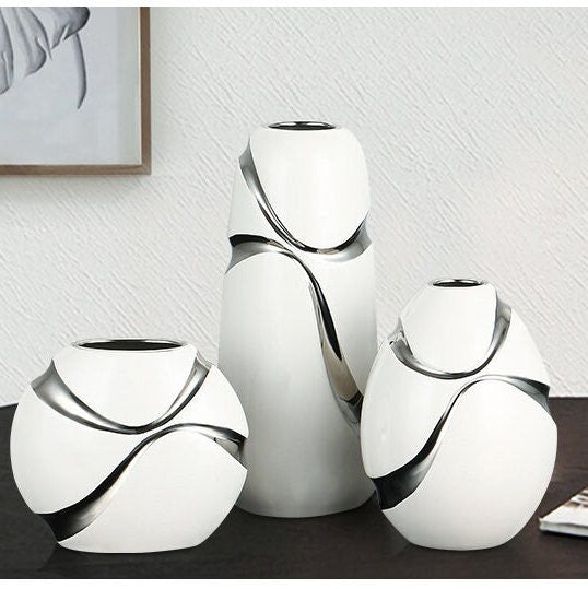 Modern Minimalist Decorative Ornaments Living Room Flower Arrangement - mid century modern decor vases - Table centerpiece housewarming Gift - ACACUSS