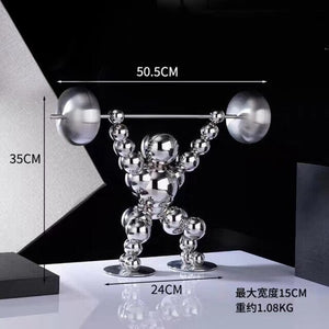 Nordic Abstract Home Decor Metal Ornaments Figurine Sports Style Statue Tabletop Decoration Figurine Nordic Style Decoration Creative Gift - ACACUSS