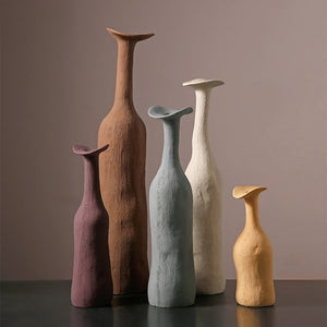 Unique Handmade Nordic Colorful vase for Bookshelf Home Decor or housewarming new home gift - ACACUSS