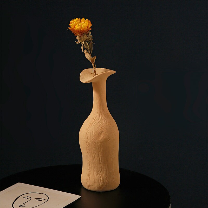 Unique Handmade Nordic Colorful vase for Bookshelf Home Decor or housewarming new home gift - ACACUSS