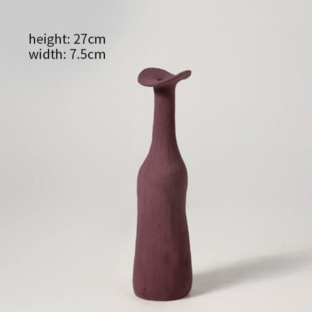 Unique Handmade Nordic Colorful vase for Bookshelf Home Decor or housewarming new home gift - ACACUSS