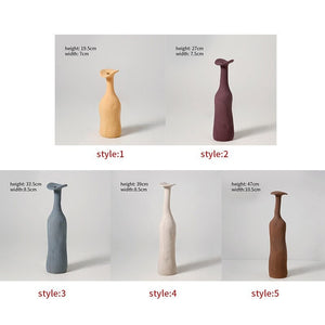 Unique Handmade Nordic Colorful vase for Bookshelf Home Decor or housewarming new home gift - ACACUSS
