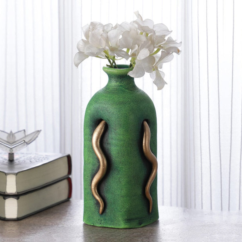 Nordic style creative home vase decoration, living room porch decoration, handicraft decoration acacuss