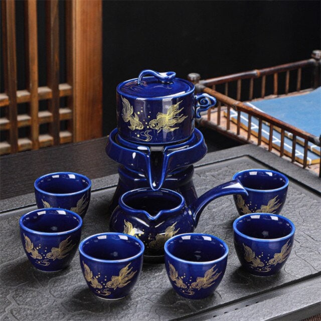 Oriental Chinese Gongfu Tea Set Unique TeaPot