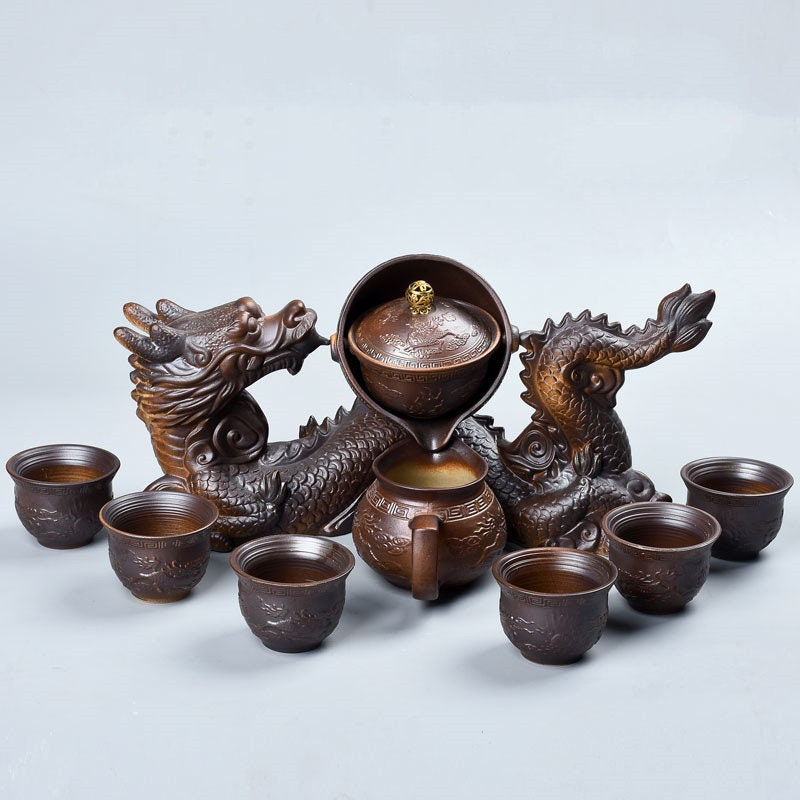 ACACUSS Oriental Dragon TeaPot | Chinese Vintage Tea Set | Tureen Tea Cups | Kungfu Tea | Tea Art | Antique Tea Set - ACACUSS