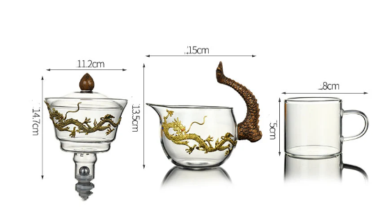 Oriental Dragon Tea Pot Set - ACACUSS