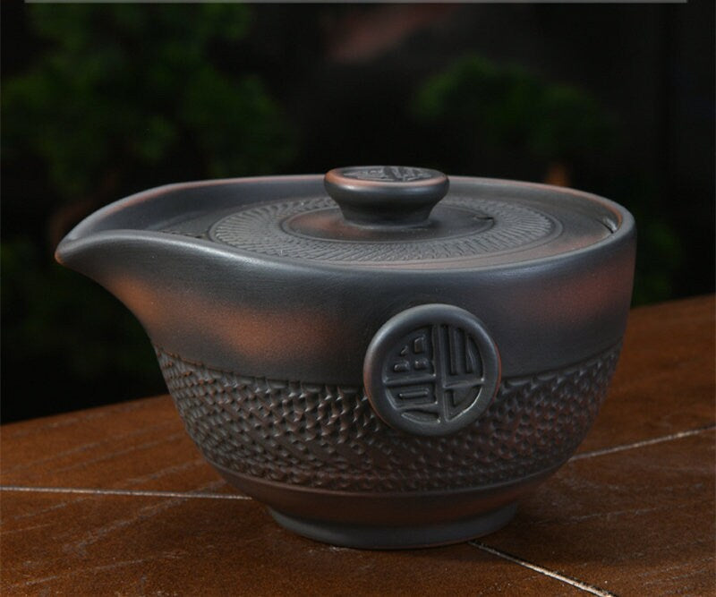 ACACUSS PURPLE Handmade 150ml TEAPOT  Household Retro Handmade Single Pot Famous Small Teapot - Kung Fu Tea Ceremony gaiwan - ACACUSS
