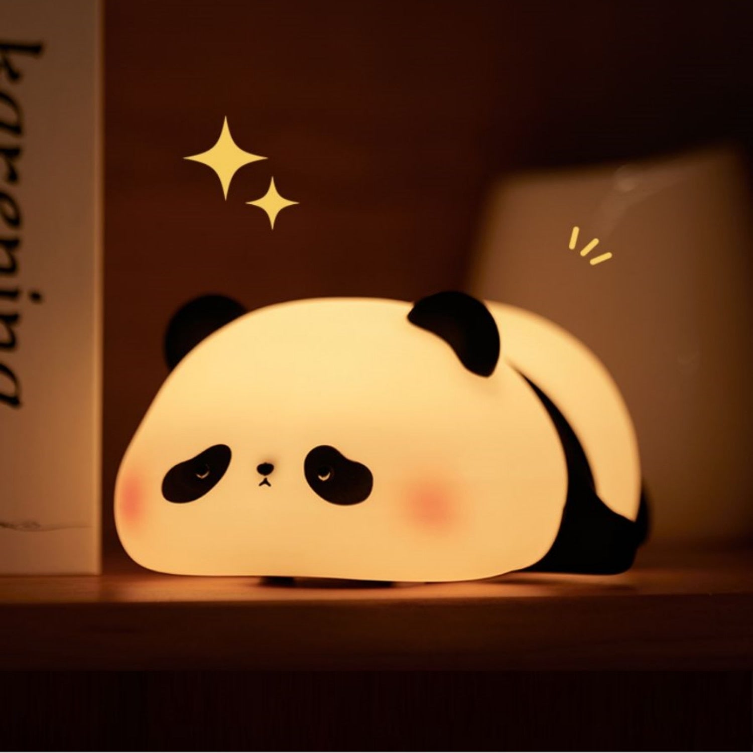 Panda Night Lights For Kids Cute Animal Silicone Timing Rechargeable Lamp Cartoon Panda Bedroom Decoration Kids Boys Girls Gift acacuss