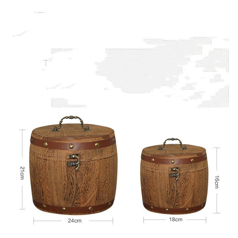 Portable Exquisite Buckle Wooden Tea Cans Charcoal-burning Canned Tea Barrels | Ceramic Airtight pot Gong Fu | Candy Can | Tea  Accessories - acacuss