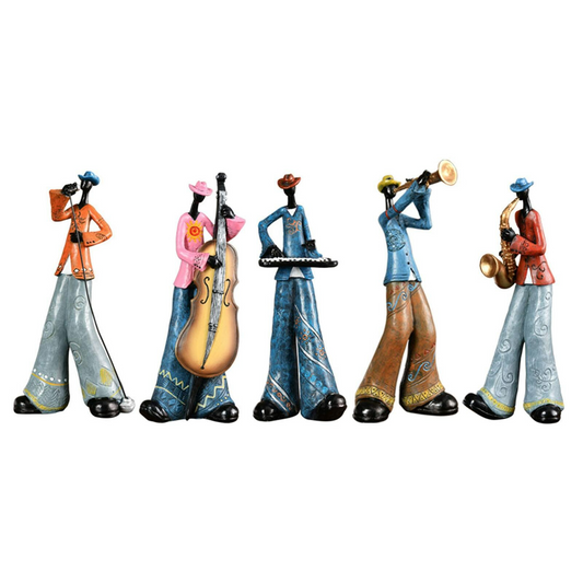 Rock Band Music Art Character Model Statue Creative Living Room Decoration Wine Cabinet Ornaments Figurine Resin Craft Supplies - acacuss