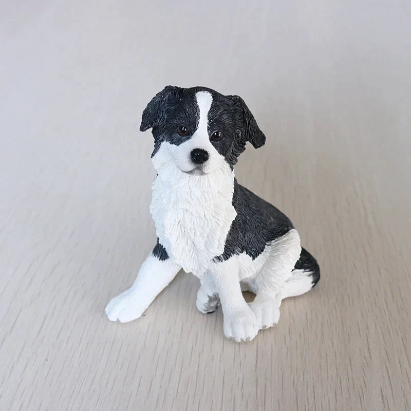 Fashion Dogs Model Resin Animals Home Decoration Crafts Figurines Miniatures Dogs Animals Model Furnishing Ornaments Accessories