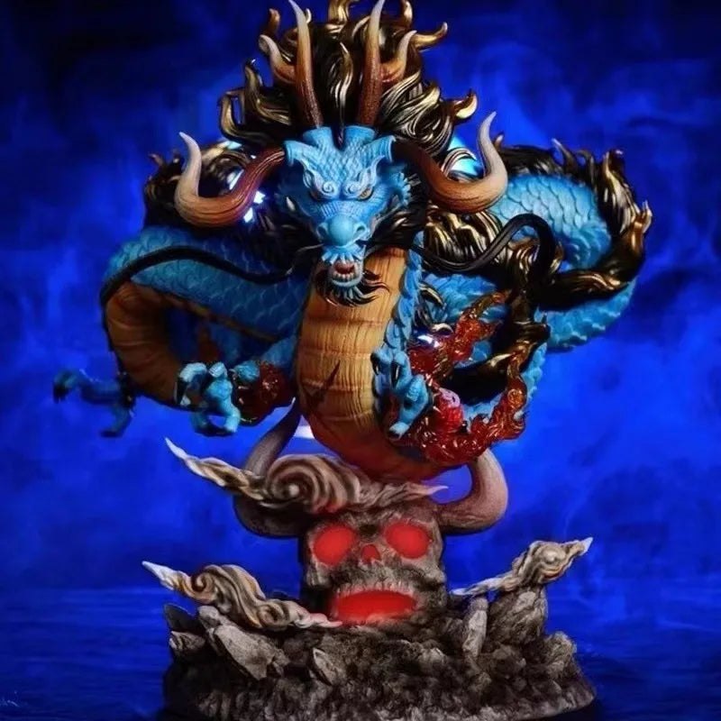22cm One Piece Anime Figure GK Kaido Dragon Form Four