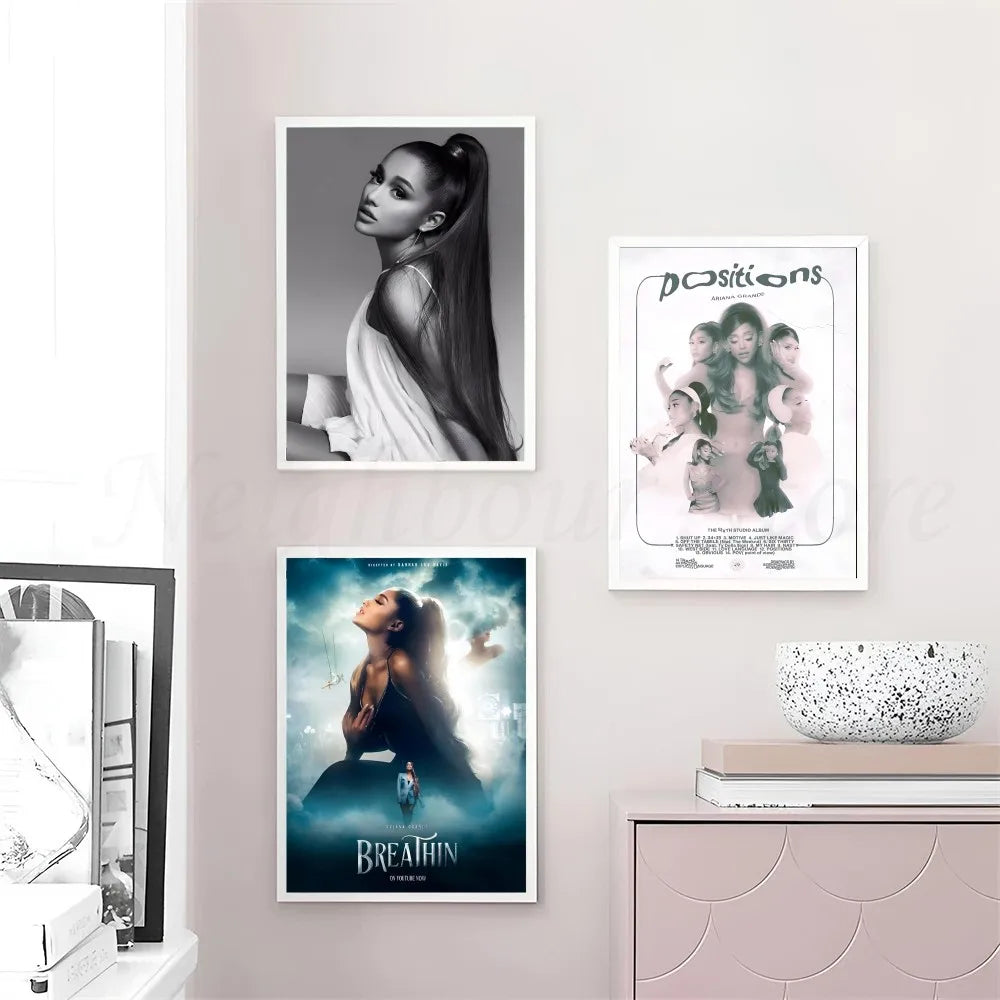 Popular Pop Singer-Ariana Grande Poster Wall Art Home Decor Room Decor Digital Painting Living Room Restaurant Kitchen Art