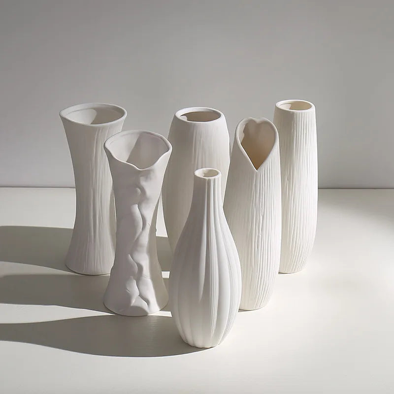 Minimalist Flower Vase Art Floor Vases Hydroponic Plants Pot Living Room Nordic Home Decor Decoration Home Salon Luxe Ornaments