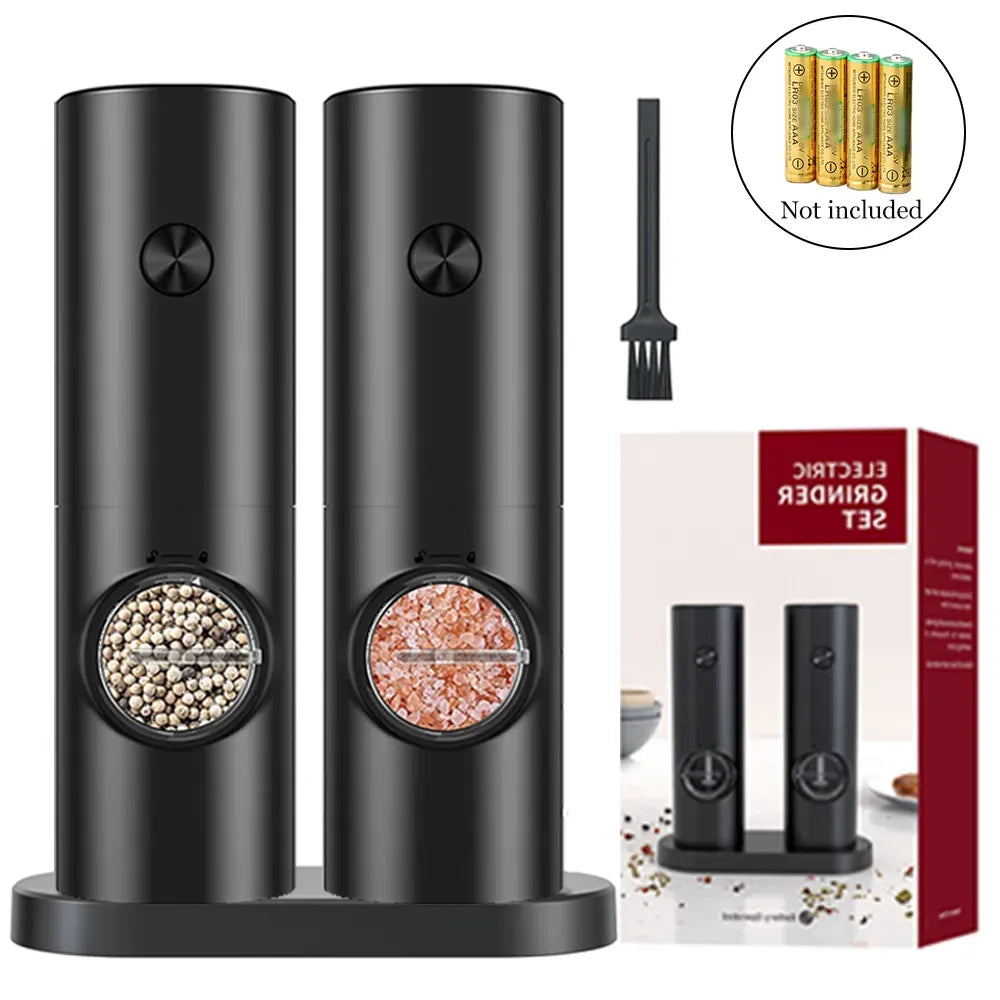2PCS Adjustable Salt And Pepper Grinder Set - Manual Mills With Ceramic Core, Customizable Coarseness - View #4