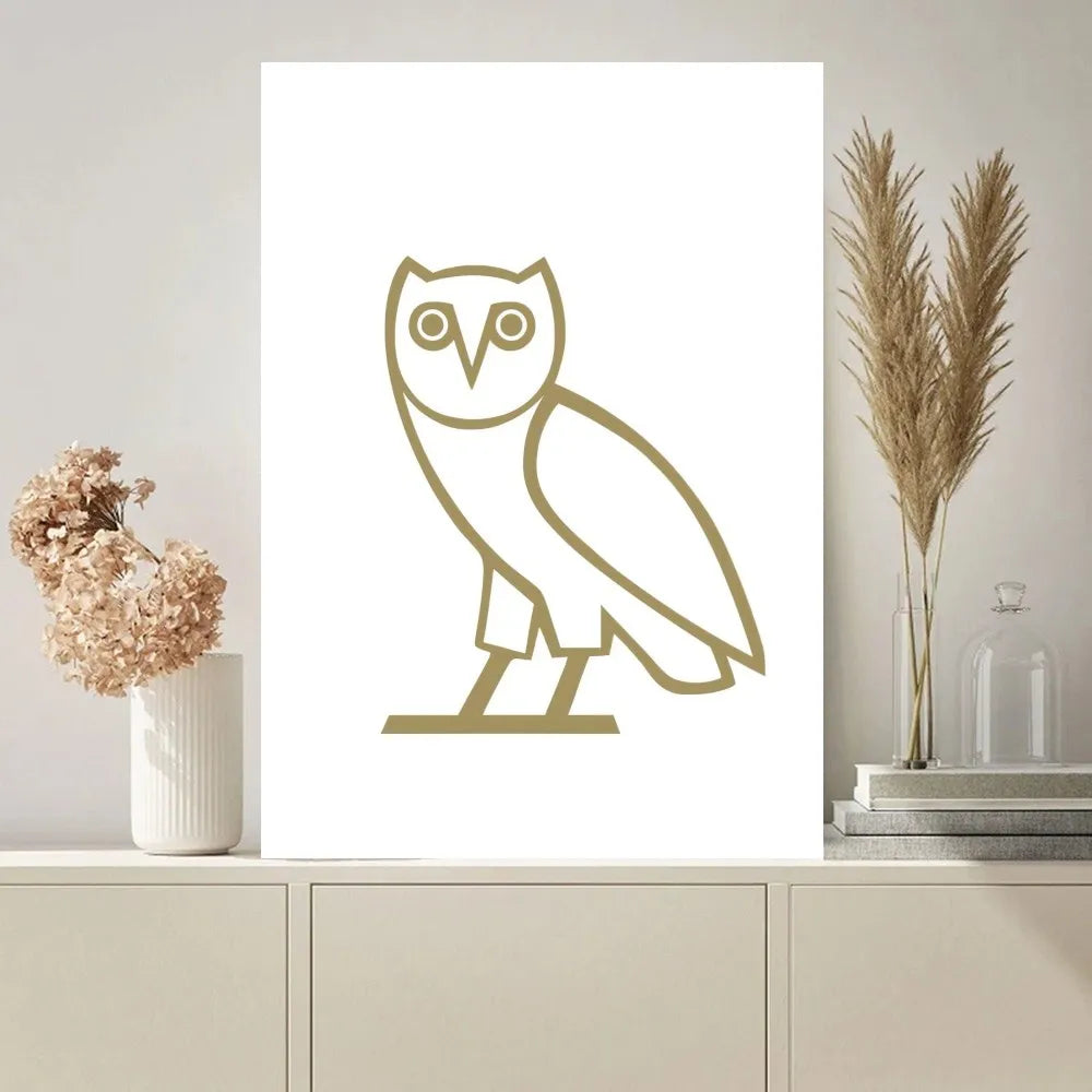 D_Drake O-OVO OWL Poster Paintings on The Wall Picture for Living Room –  acacuss, image size:1000x1000