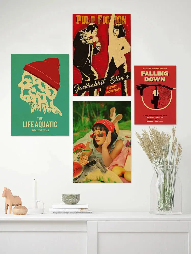 Film and Television Art Kraft Paper Posters Living Rooms Bars Cafes Decorative Art Wall Paintings