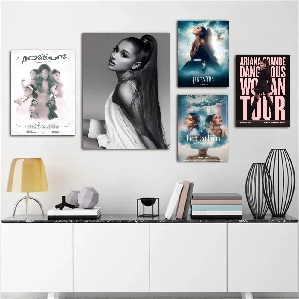 Popular Pop Singer-Ariana Grande Poster Wall Art Home Decor Room Decor Digital Painting Living Room Restaurant Kitchen Art