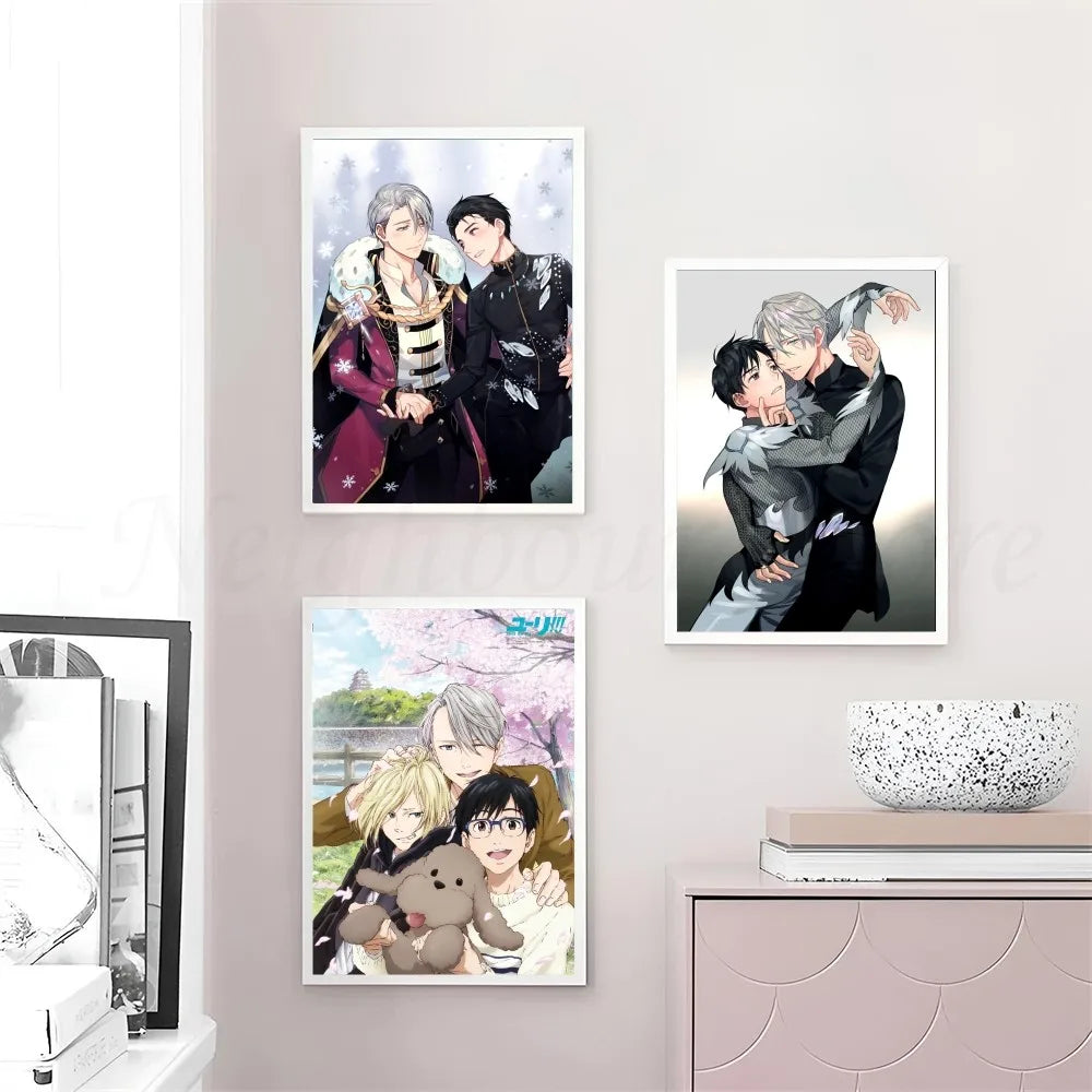 Anime Yuri On Ice Poster Wall Art Home Decor Room Decor Digital Painti –  acacuss