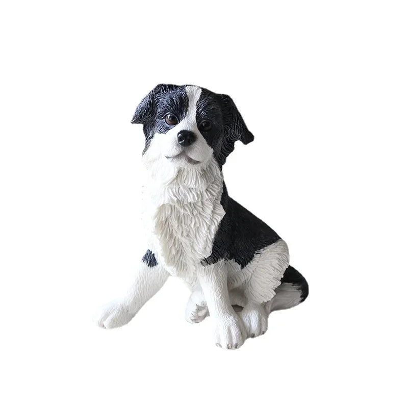 Fashion Dogs Model Resin Animals Home Decoration Crafts Figurines Miniatures Dogs Animals Model Furnishing Ornaments Accessories