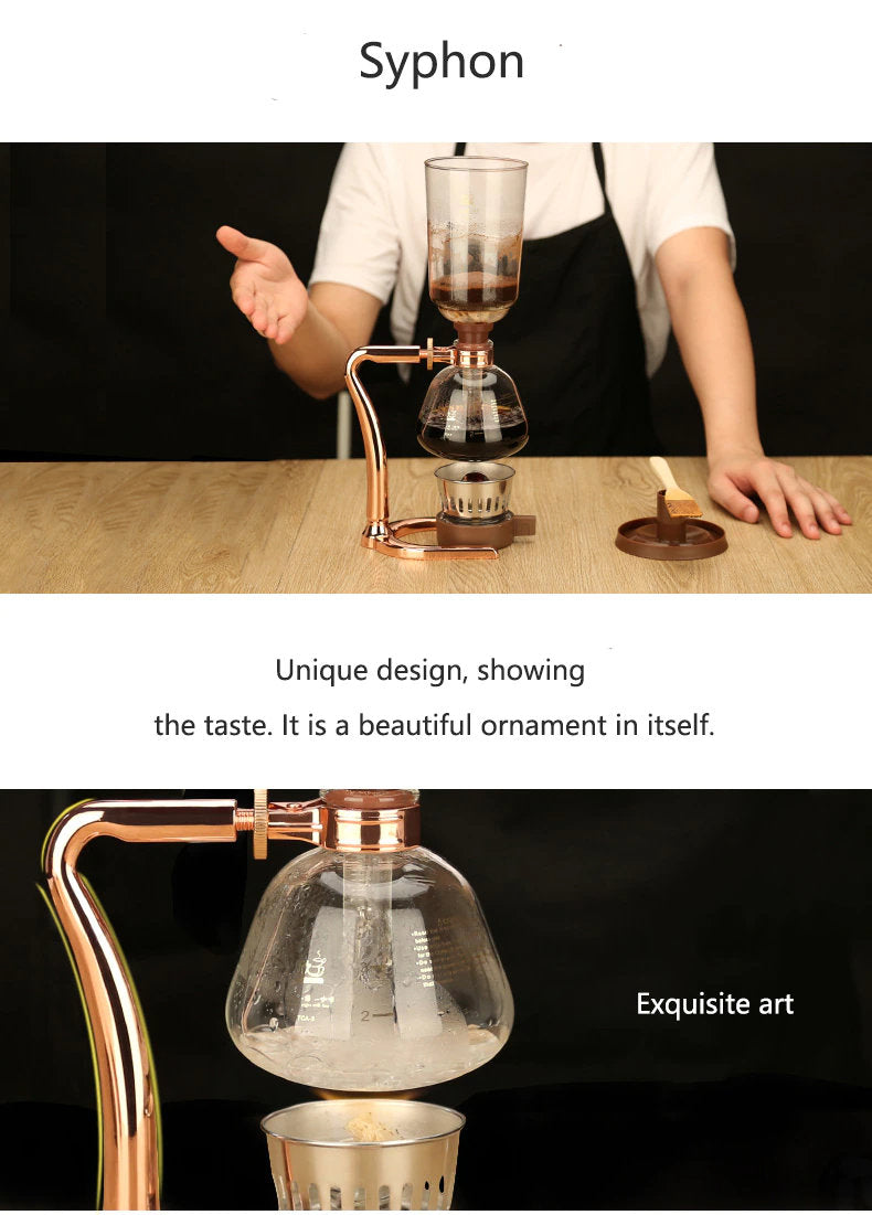 ACACUSS SIPHON COFFEE Maker Set vintage coffee Maker coffee bar decor Art - Coffee Machine Siphonic Distillation Coffee Pot - ACACUSS