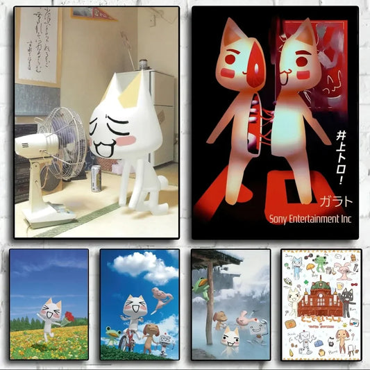 Cartoon Inoue toro Cute Poster Wall Pictures For Living Room Fall Decor Small