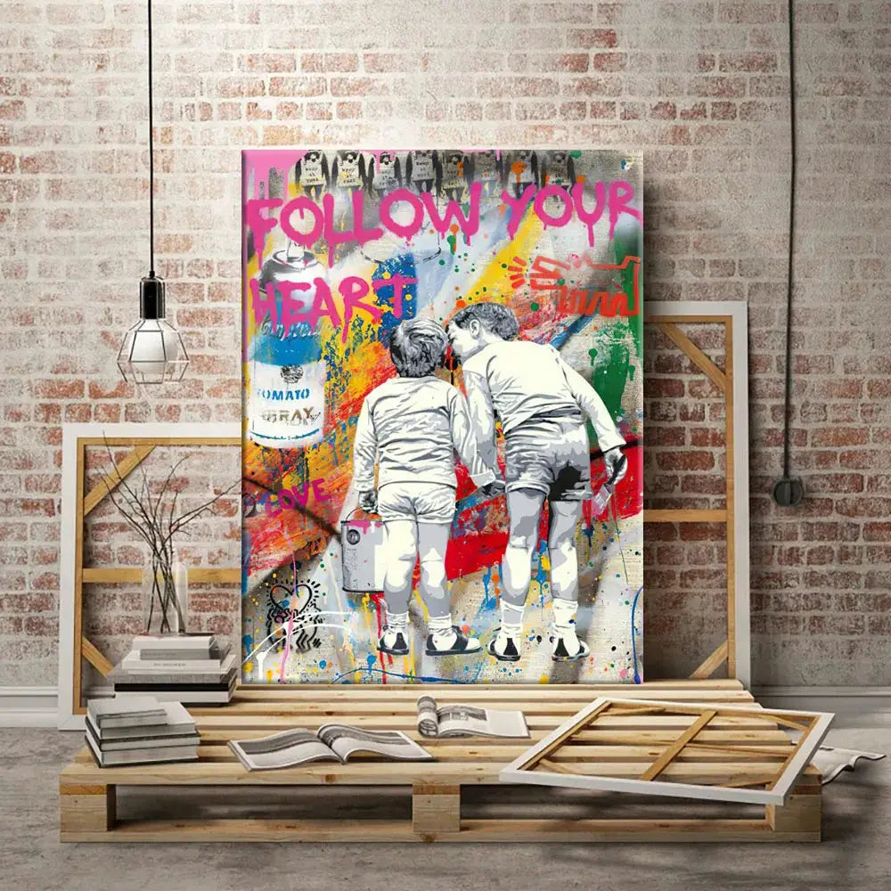Scandinavian Simple Wall Art Banksy Street Graffiti Inspirational Quotes Pop Poster Prints Home Bedroom Living Room Decoration